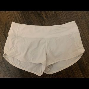 Lululemon Speed Up shorts White